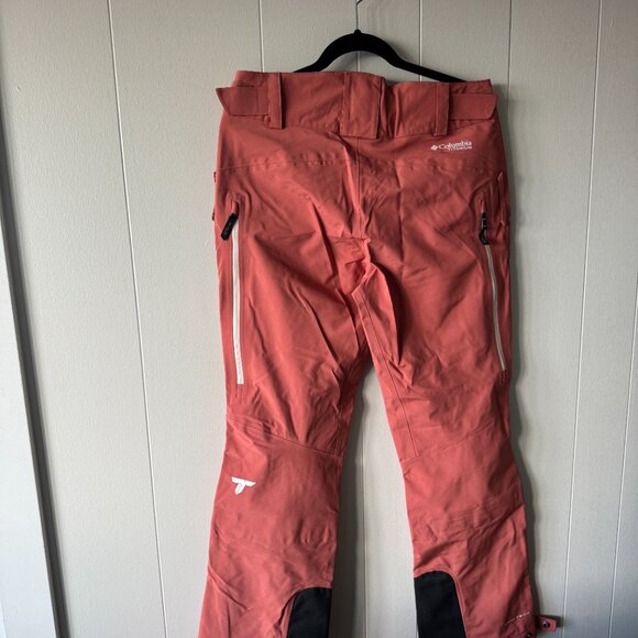 Columbia Titanium Women’s Ski Snow Pants Medium Waterproof Coral Pink - Picture 6 of 7
